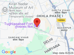 Map of Site Report: Delhi - Tughlaqabad, India